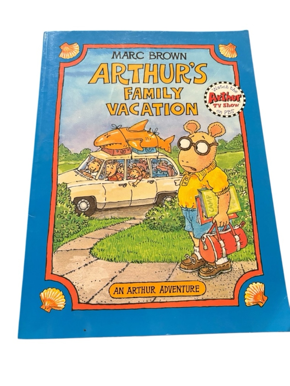 Marc Brown Arthur’s Family Vacation Paperback Book Arthur Adventure PBS 1993